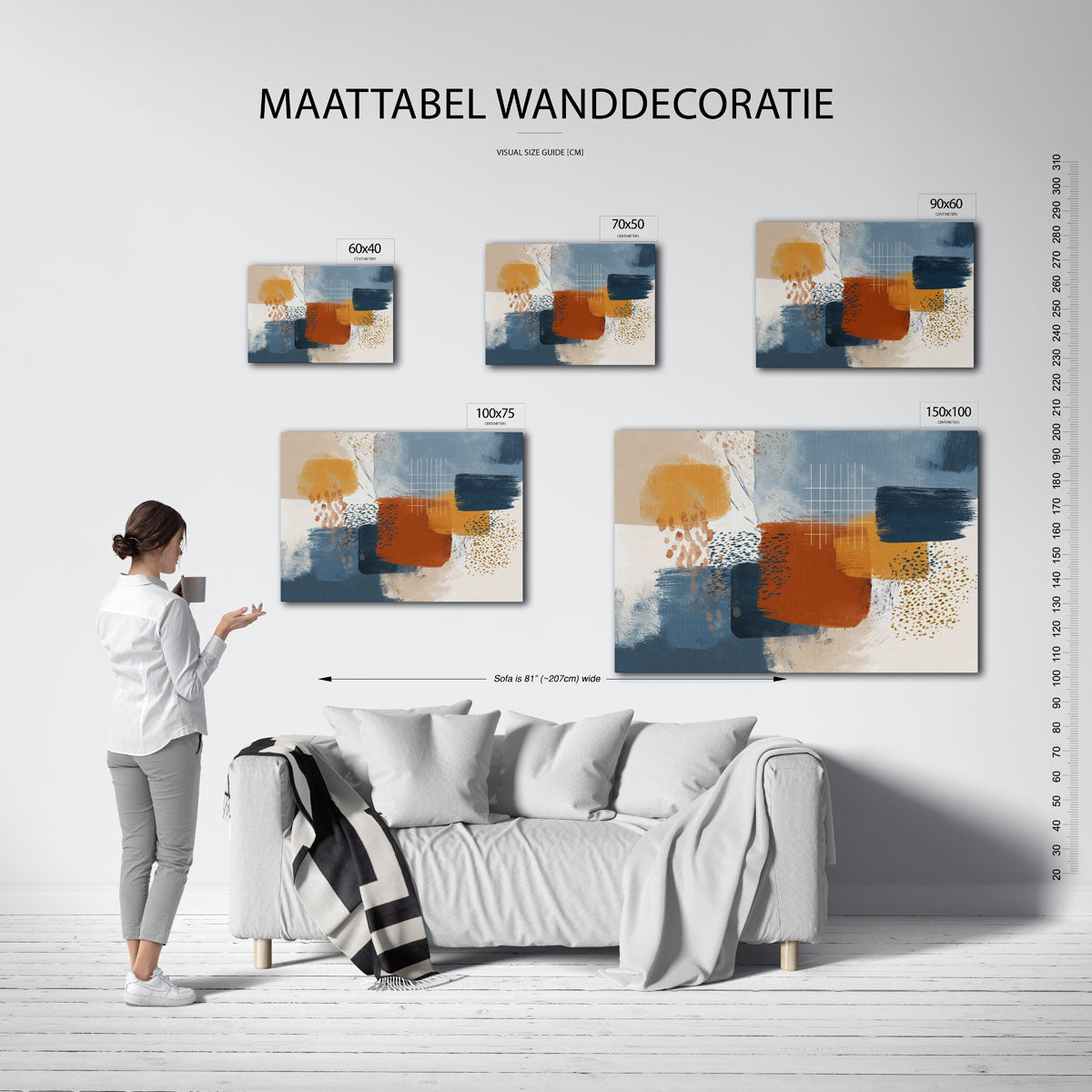 Kleurencompositie Kunstwerk