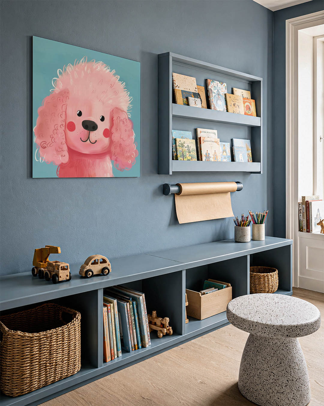Vrolijke hond Kunstwerk