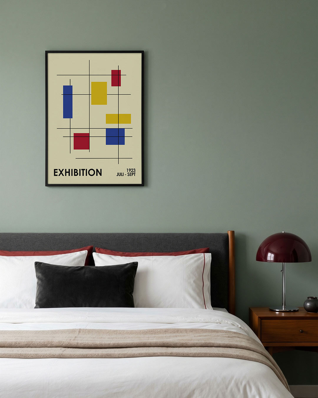 Lijnen en kleurvlakken Poster