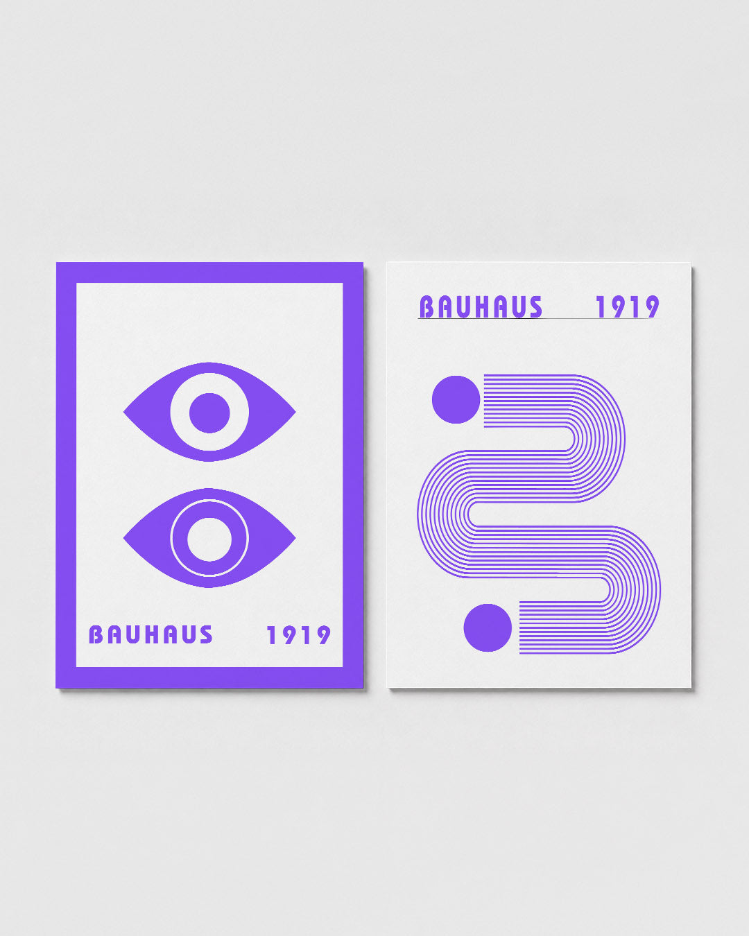 Oogvormen en lijnen Posterset