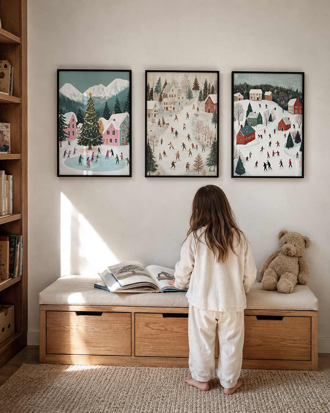 Winterse gezelligheid Posterset