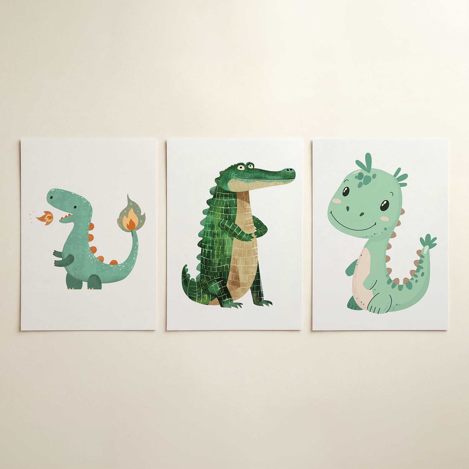 Vrolijke illustratie Posterset