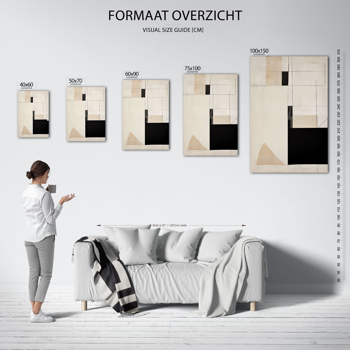 Geometrische vormen Kunstwerk
