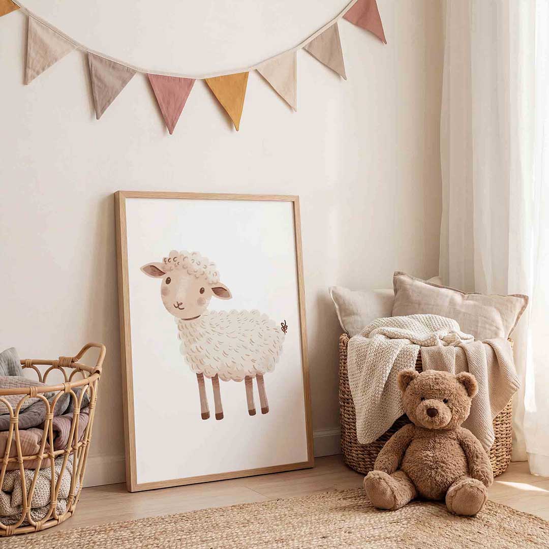 Schattig schaap Poster