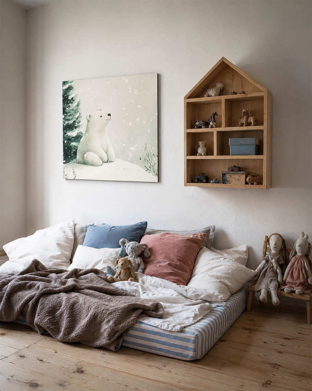 Dromerige ijsbeer Kunstwerk