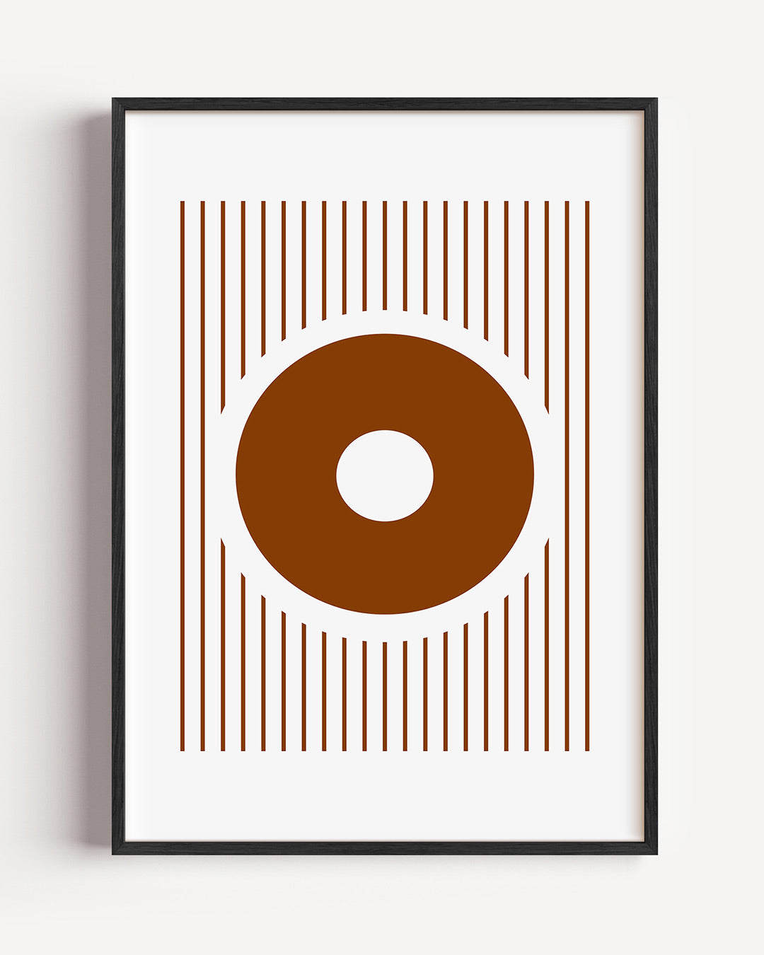 Cirkel en lijnen Poster