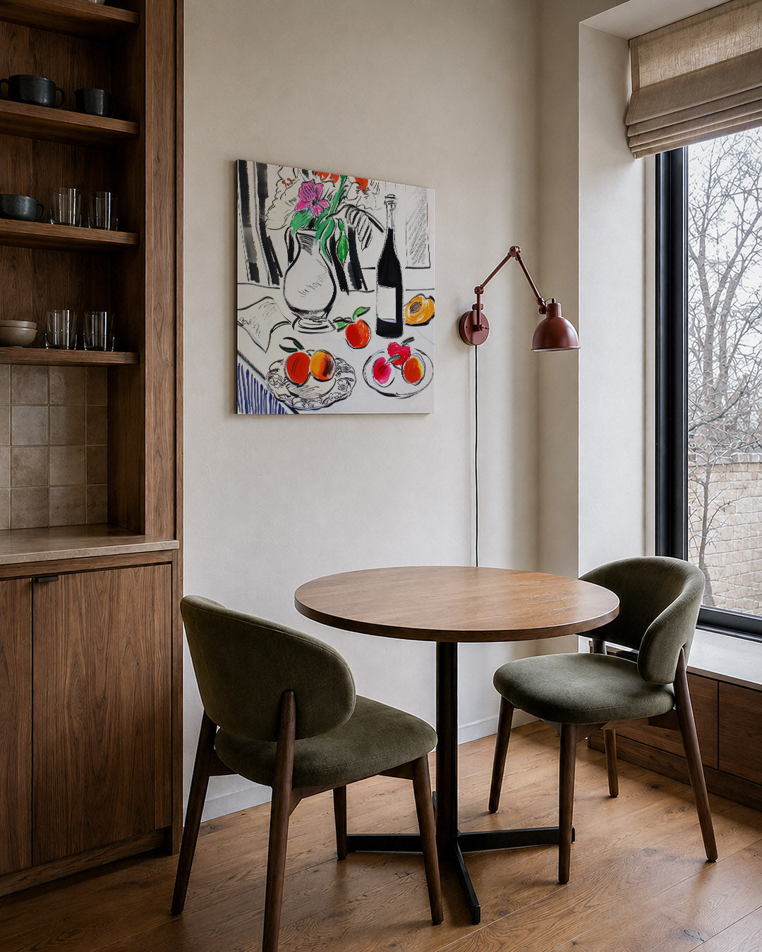 Vrolijke tafelsetting Kunstwerk