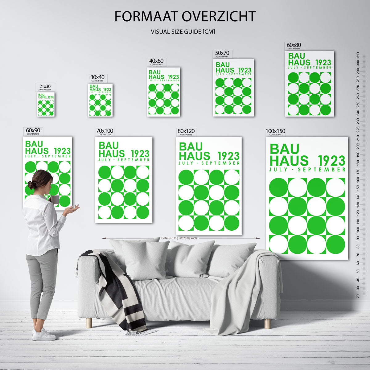 Cirkelritme en kleur Poster