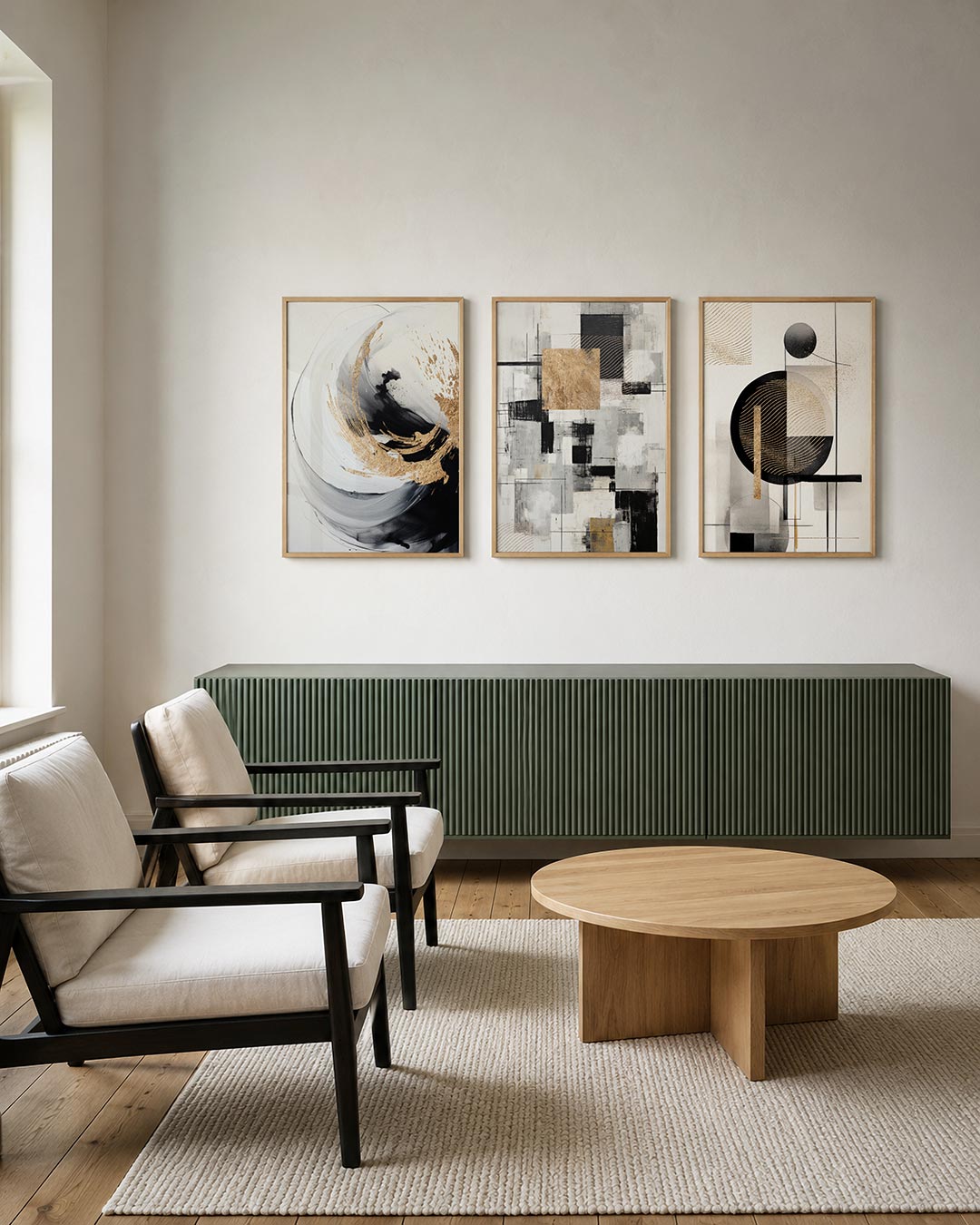 Gouden vortex Posterset
