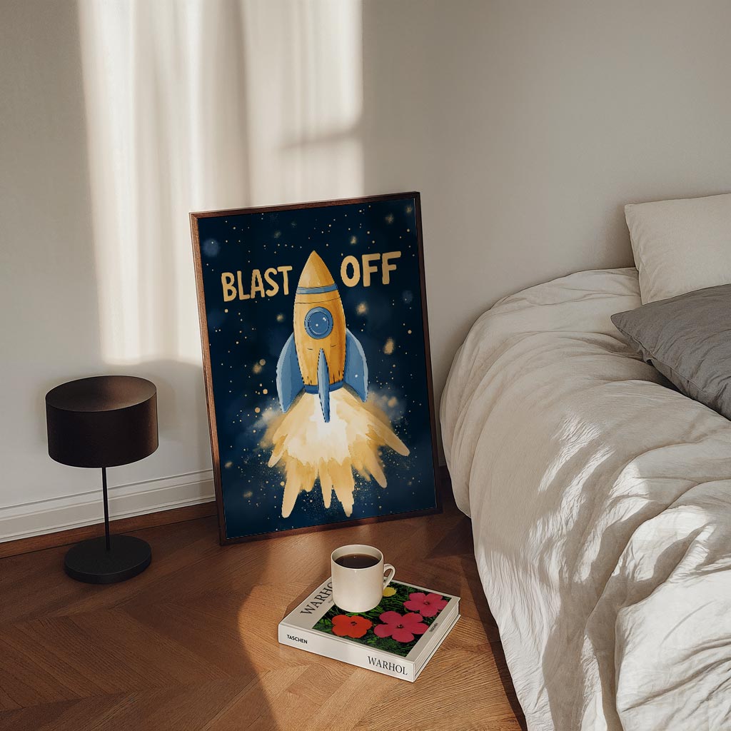 Ruimteavontuur Rakettenposter-WallArtistic