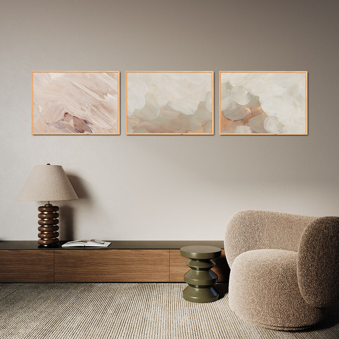 Zachte kleurvlakken Posterset