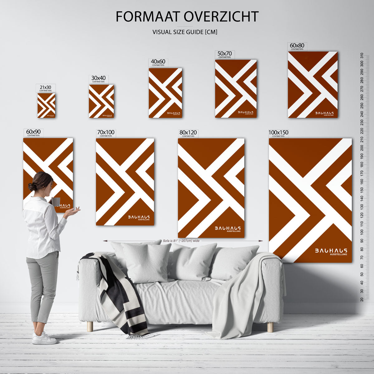 Lijnen en vlakken Poster