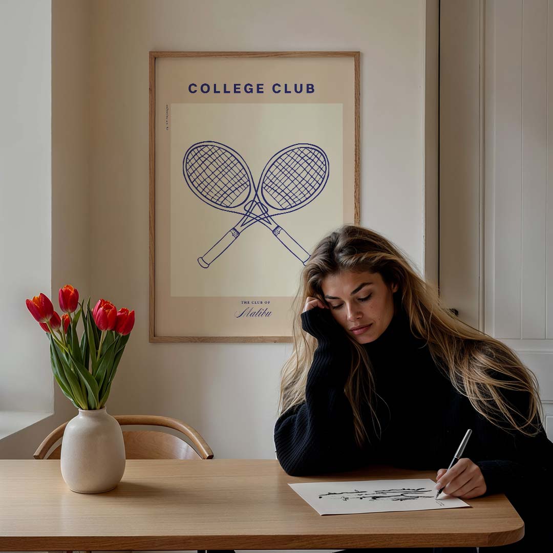 Tennis Vibes Poster-WallArtistic