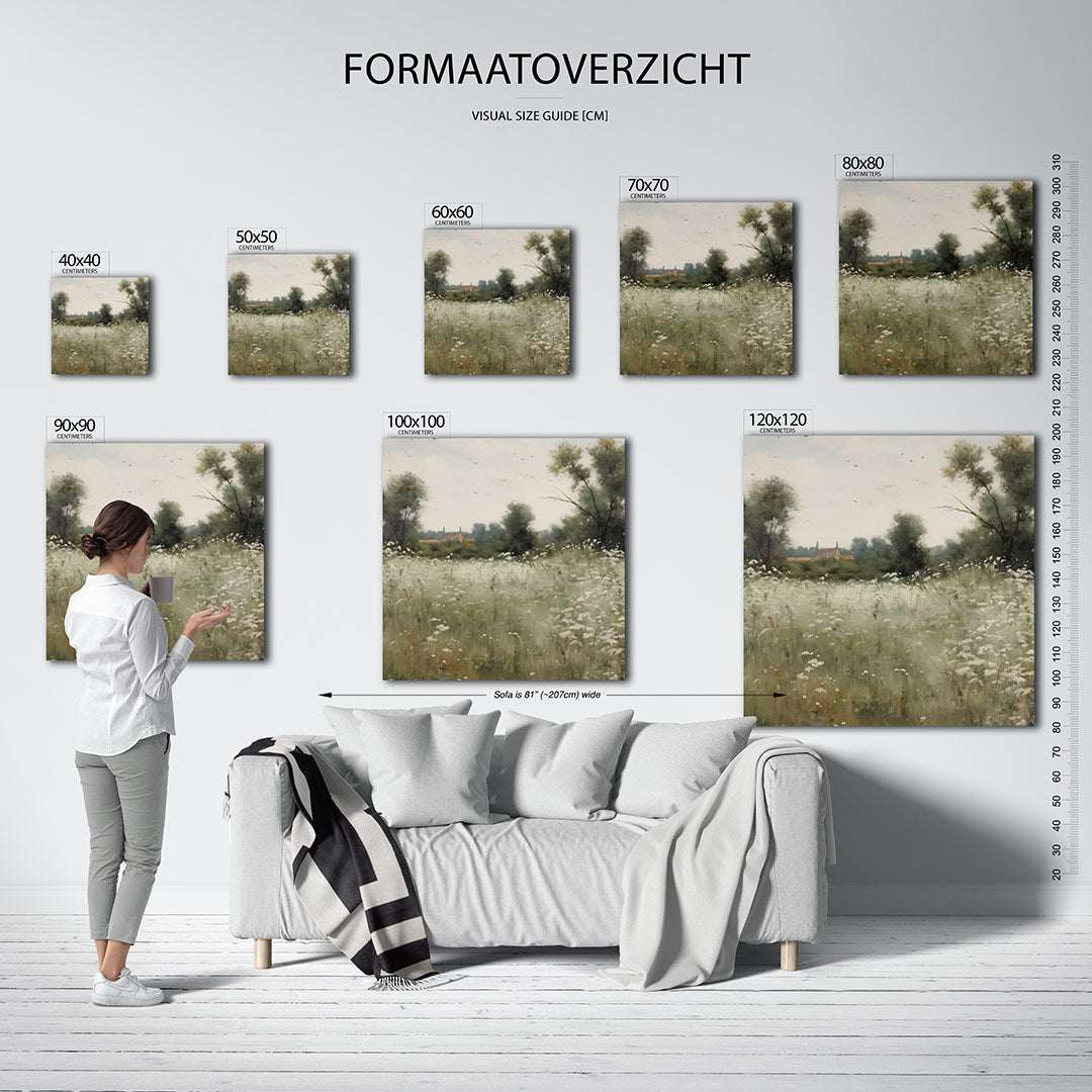 Rustig landschap Kunstwerk