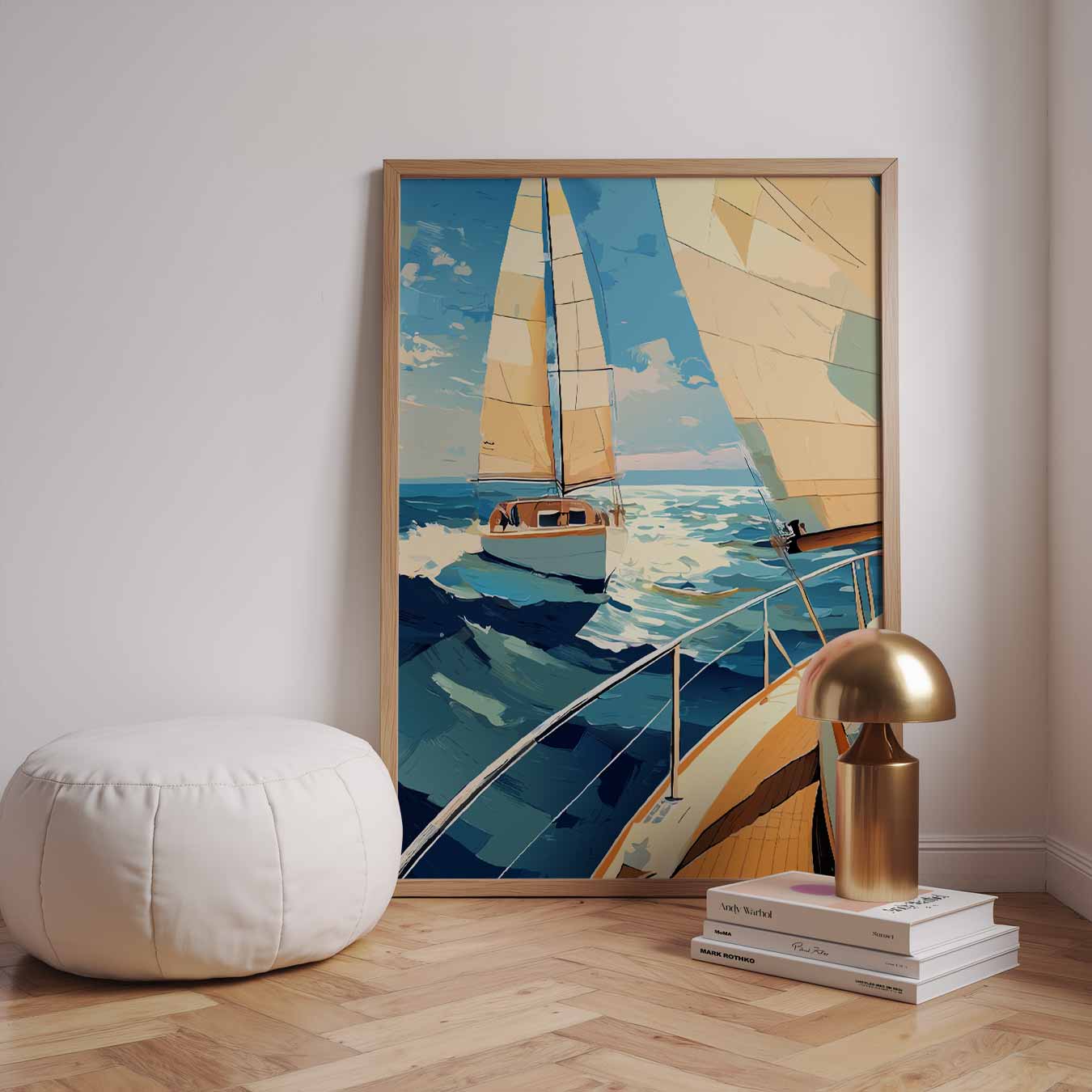 Zeilavontuur op Zee Poster-WallArtistic