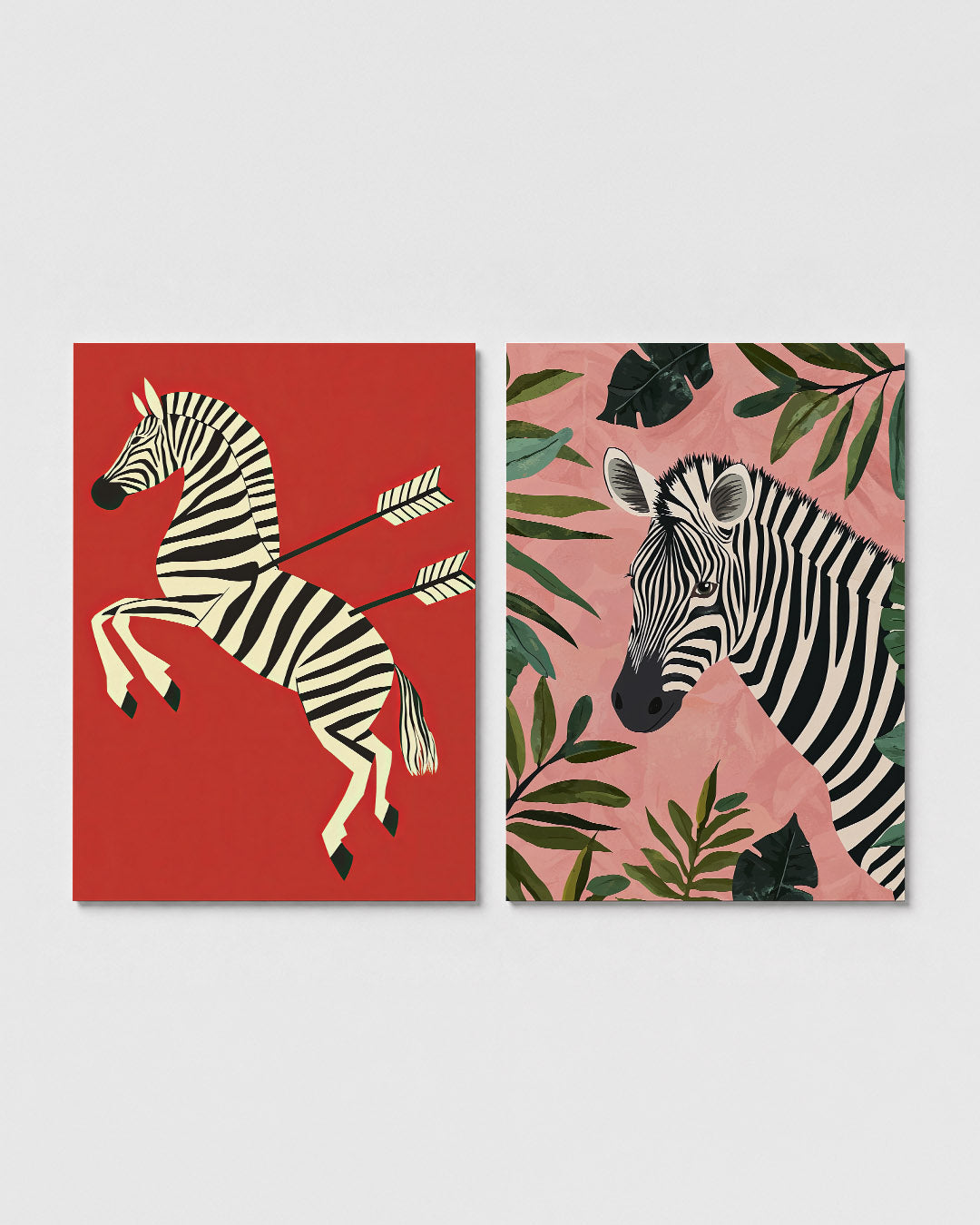 Zebra en pijlen Posterset