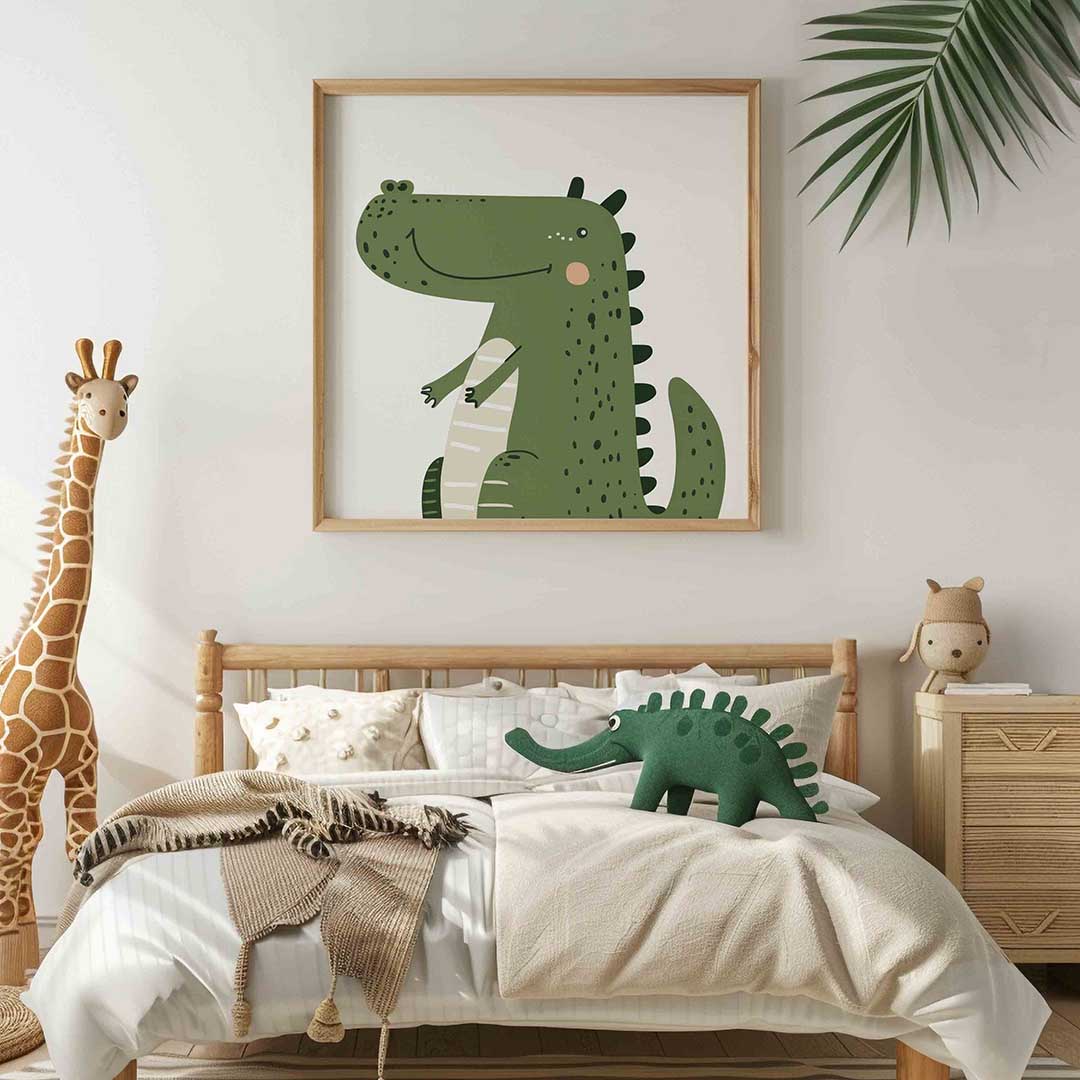 Groene krokodil Poster