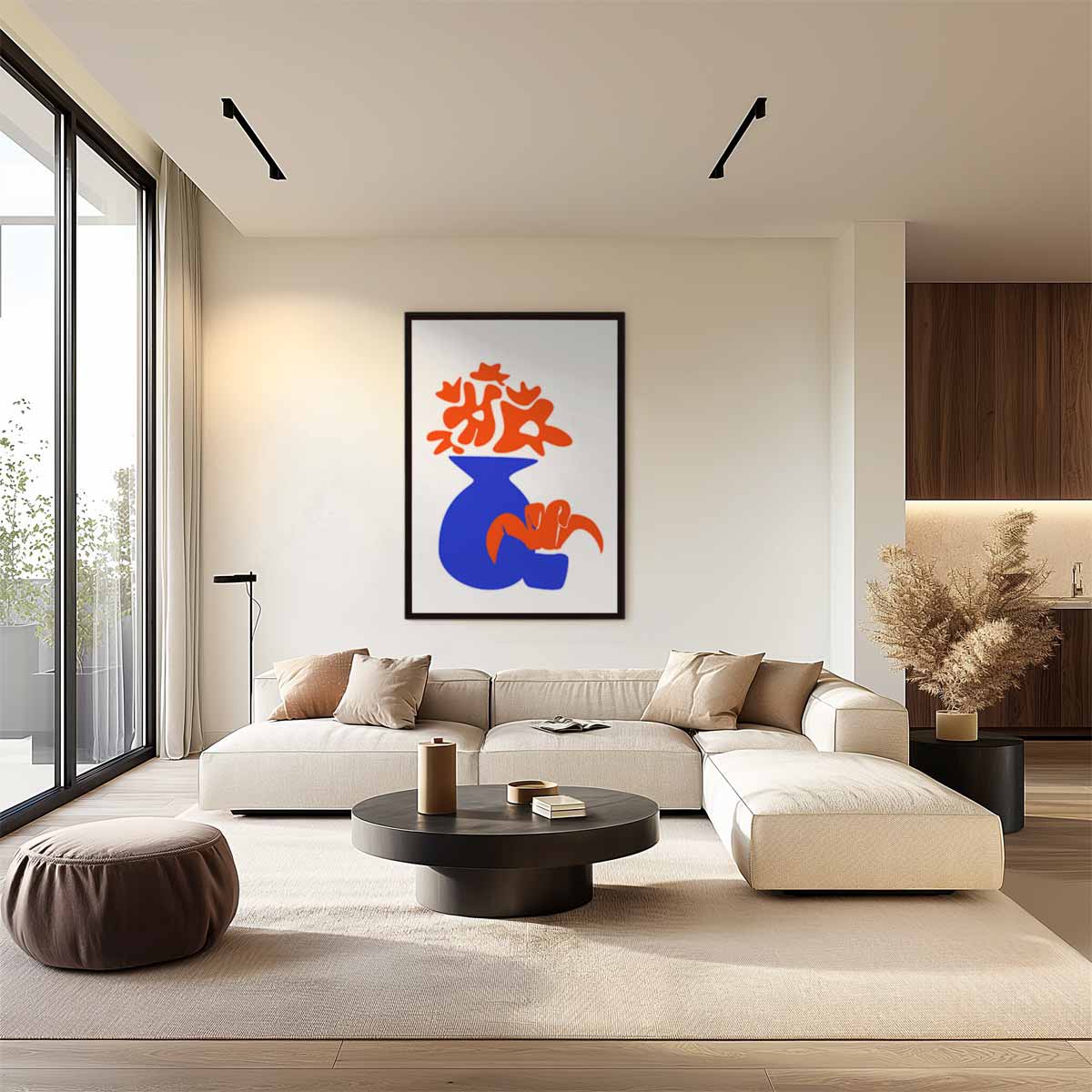 Moderne Bloemenpracht Kunstwerk-canvas-dibond-plexiglas-wanddecoratie-WallArtistic