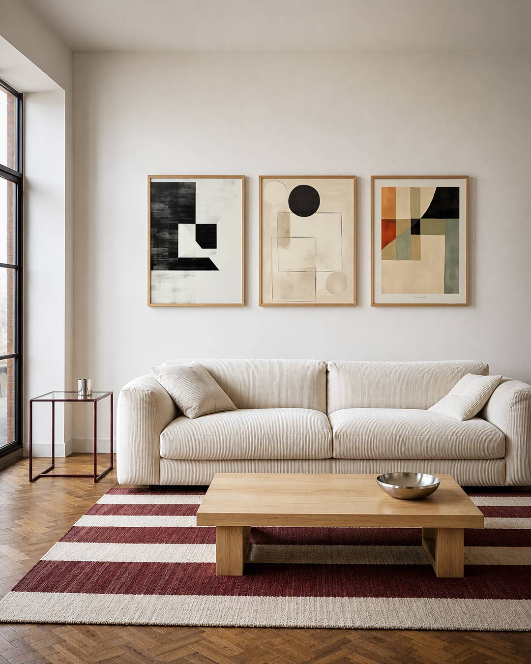 Zwart wit vlakverdeling Posterset