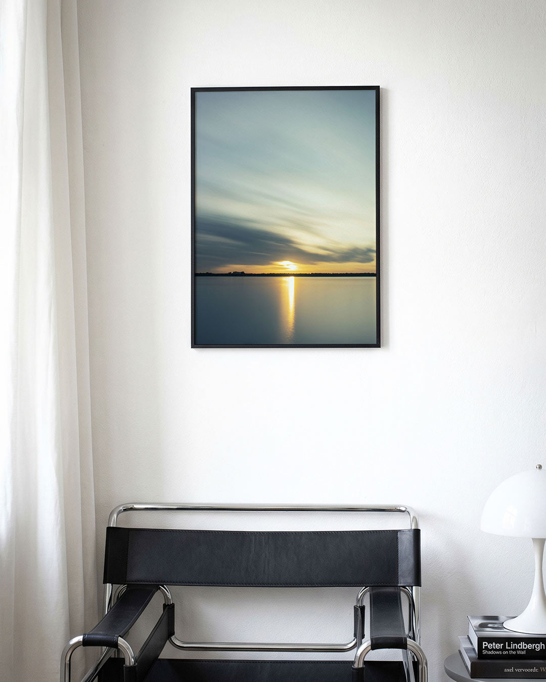 Zonsondergang reflectie Poster