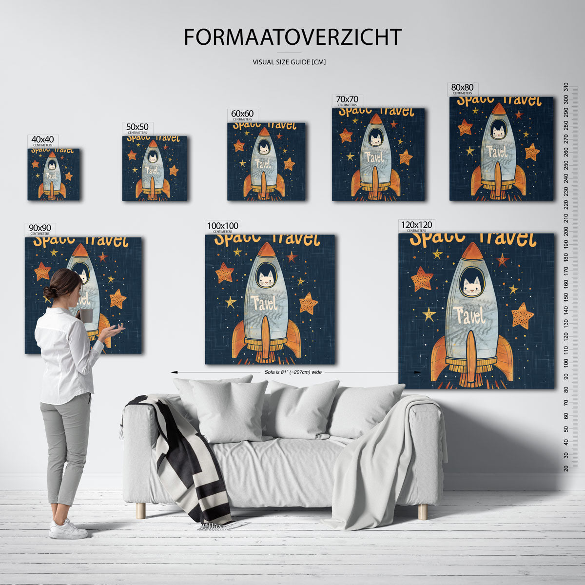 Ruimtevaart kat Poster