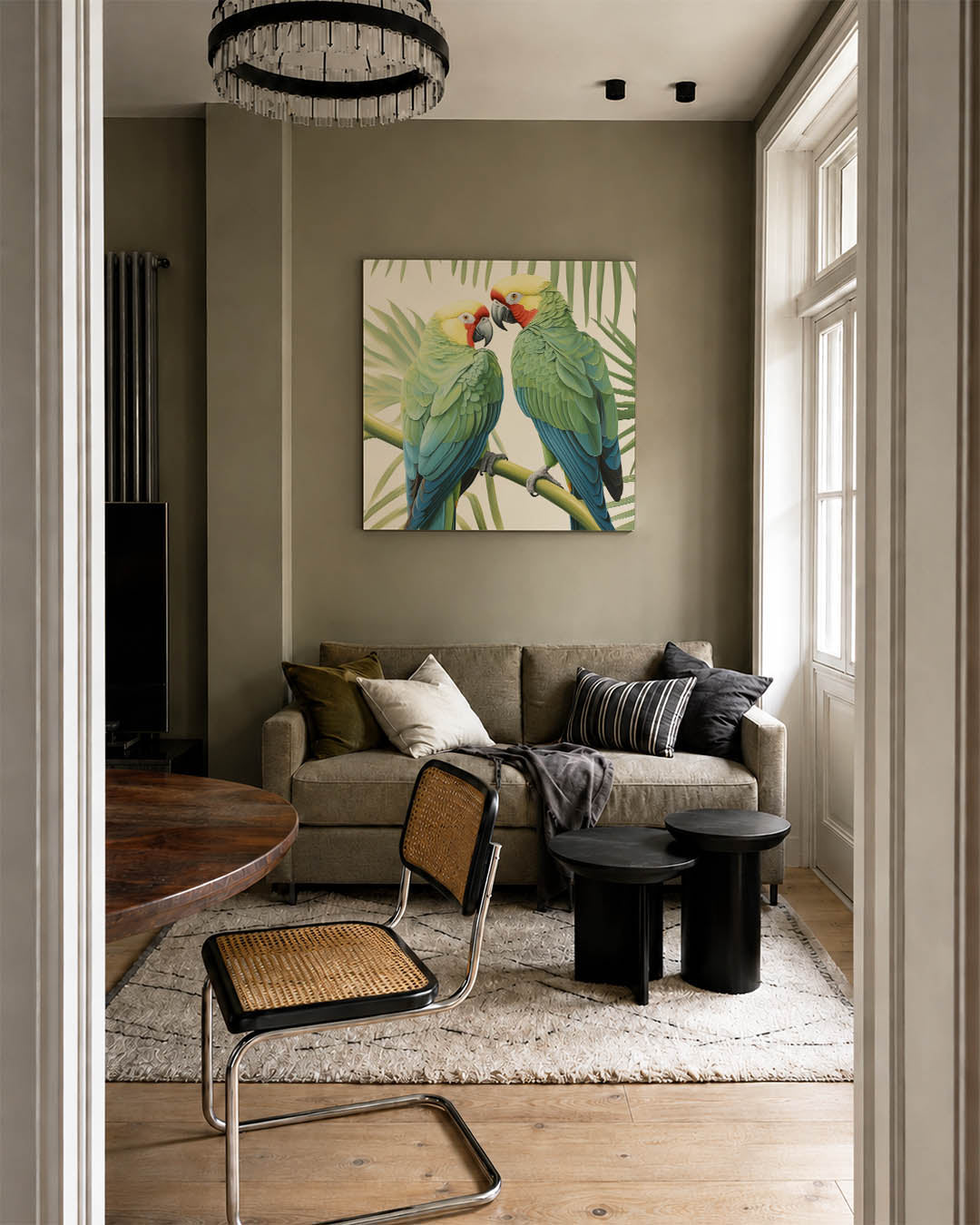 Tropische vogels Kunstwerk