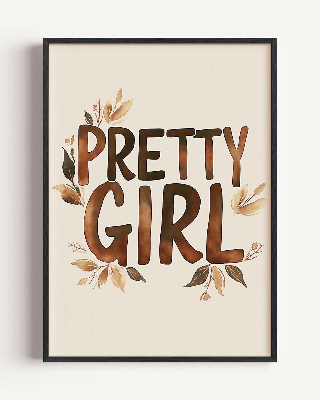 Pretty Girl Bloemenposter-WallArtistic