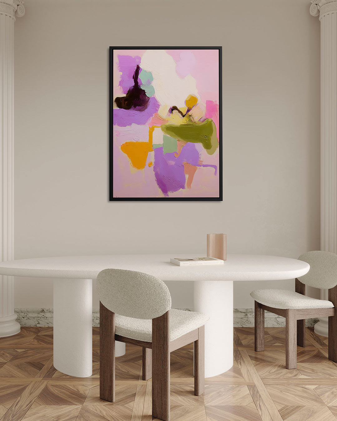 Kleurrijke vormen Kunstwerk