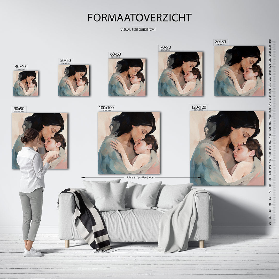 Intieme omhelzing Kunstwerk