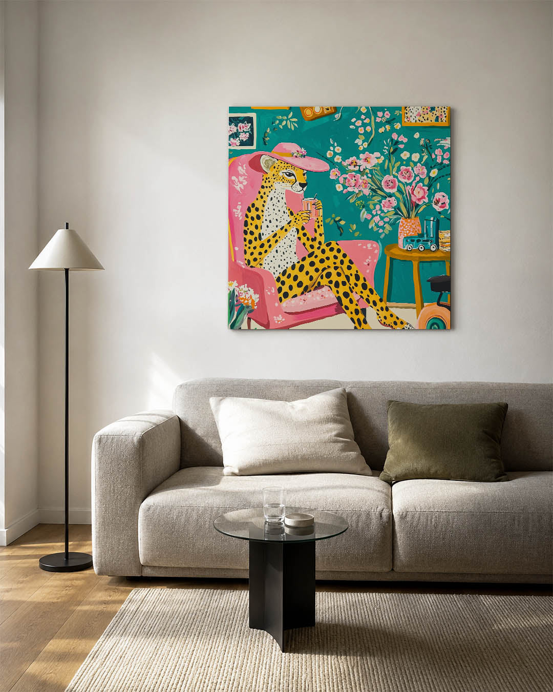 Vrolijke dierenkamer Kunstwerk