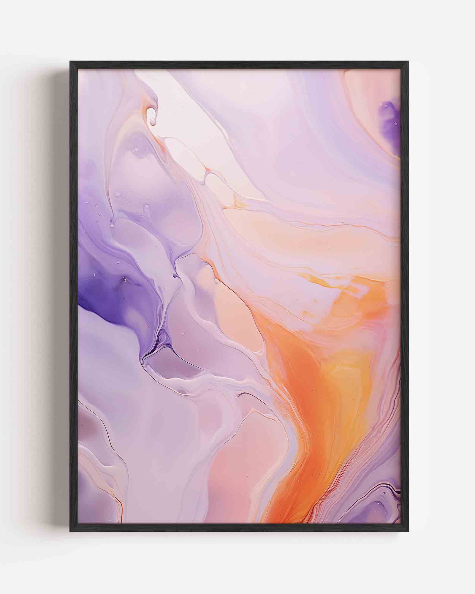 Vloeiende kleuren Poster