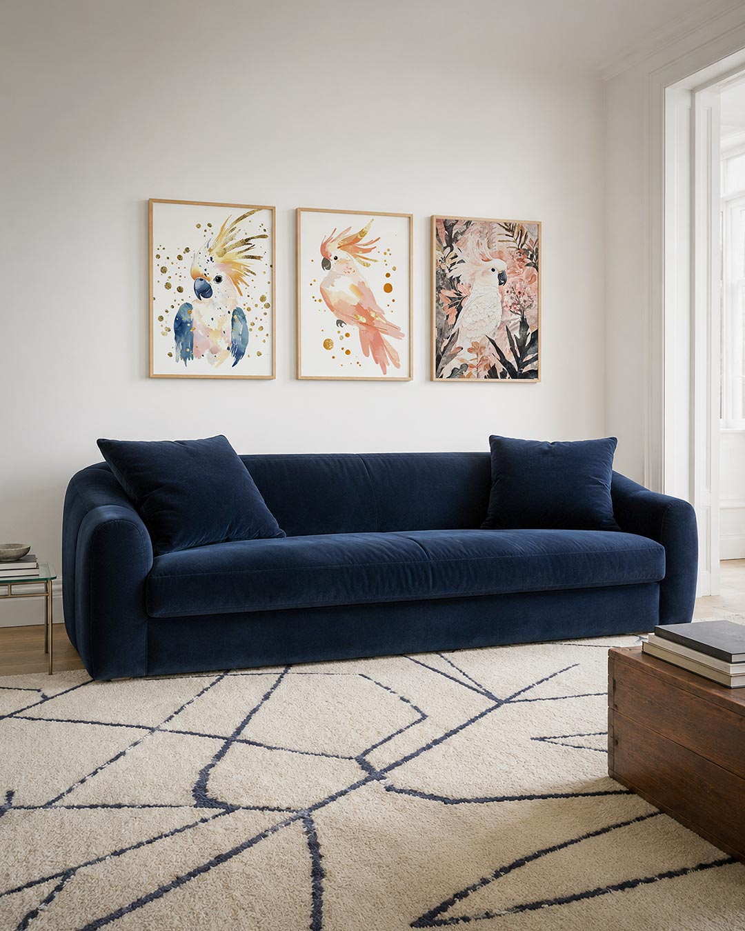Vogel en goud Posterset