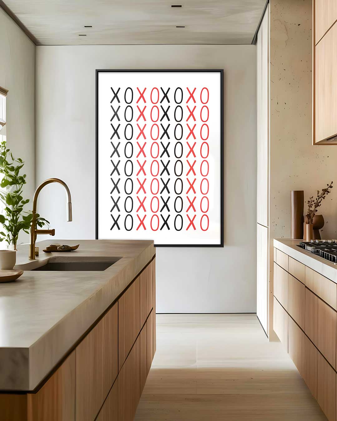 XOXO Moderne Kunstprint Kunstwerk-canvas-dibond-plexiglas-wanddecoratie-WallArtistic