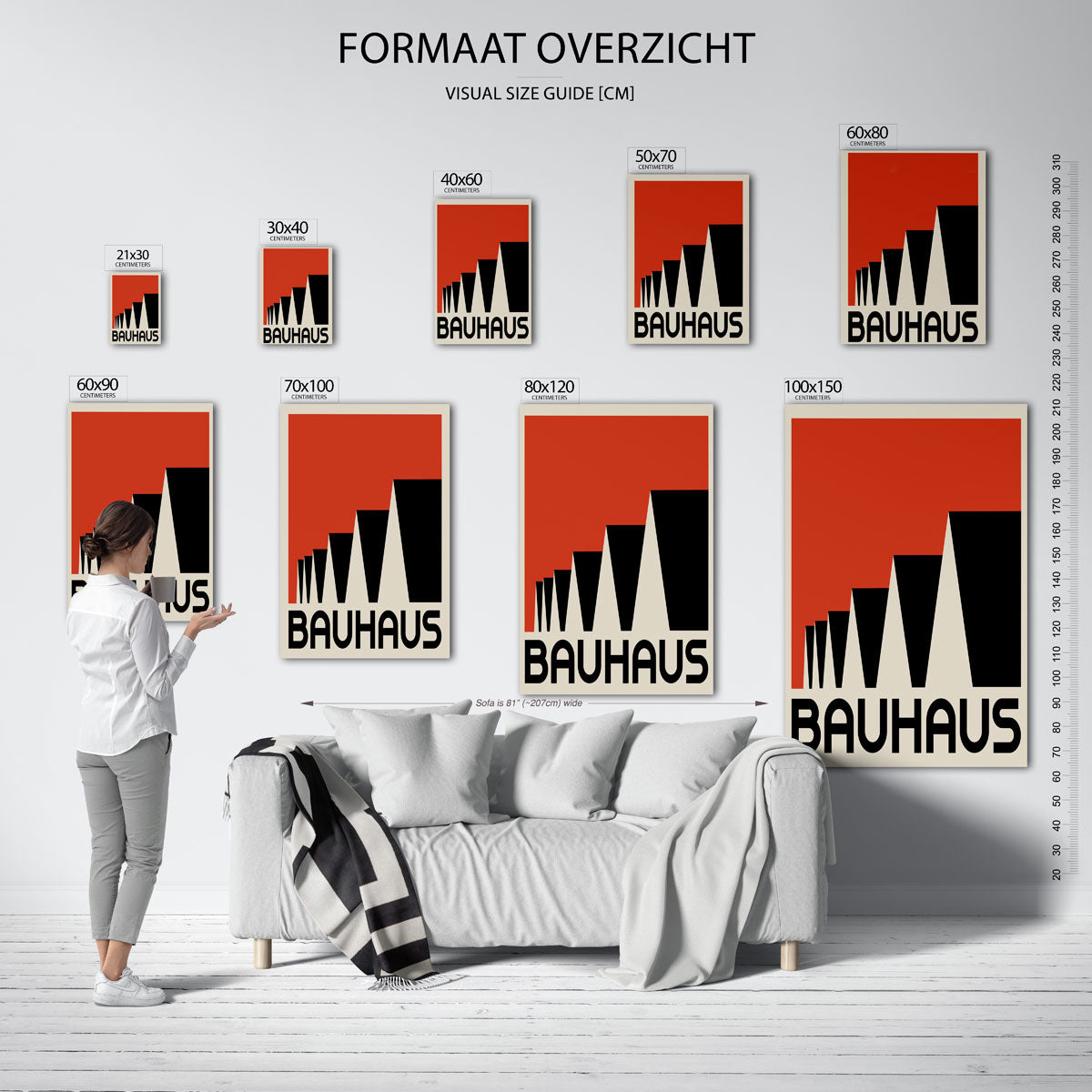 Vormritme en kleur Poster