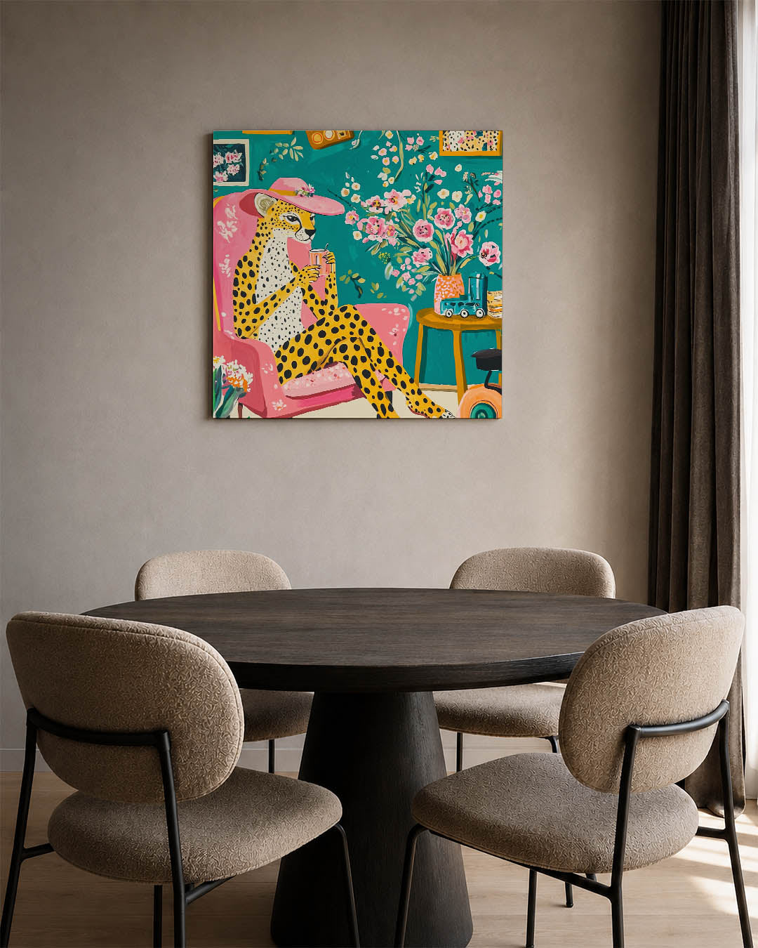 Vrolijke dierenkamer Kunstwerk