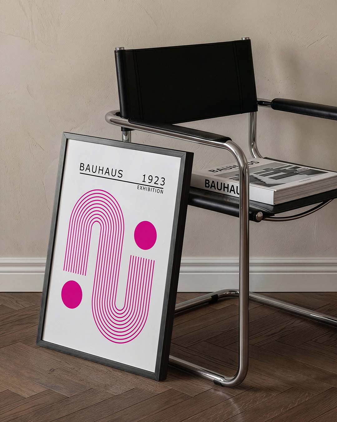 Lijnen en cirkel Poster