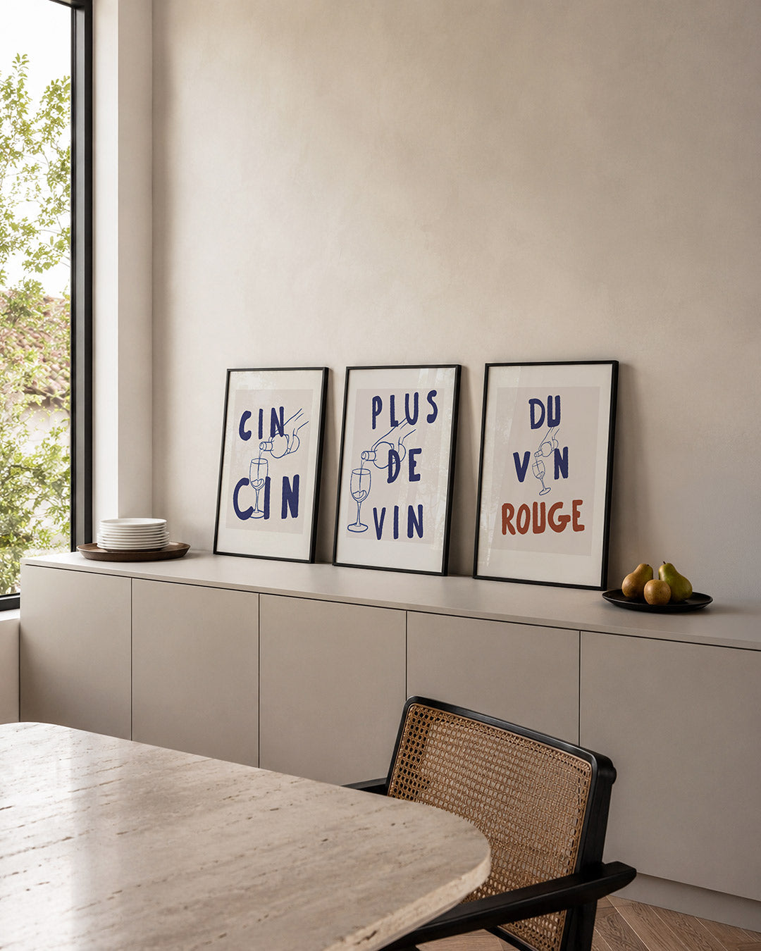 Lijnen en cheers Posterset