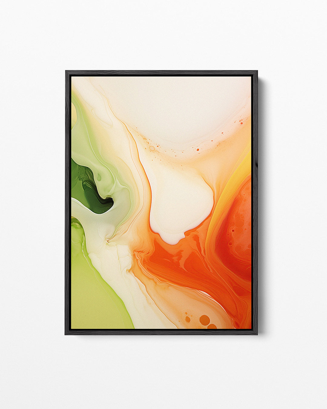 Vloeiende kleurencompositie Kunstwerk