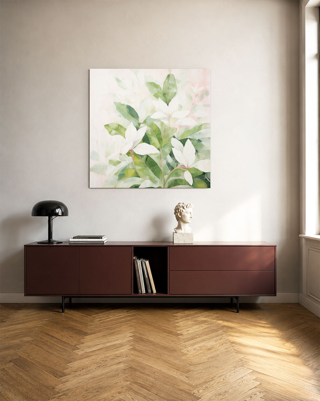 Botanische bladeren Kunstwerk