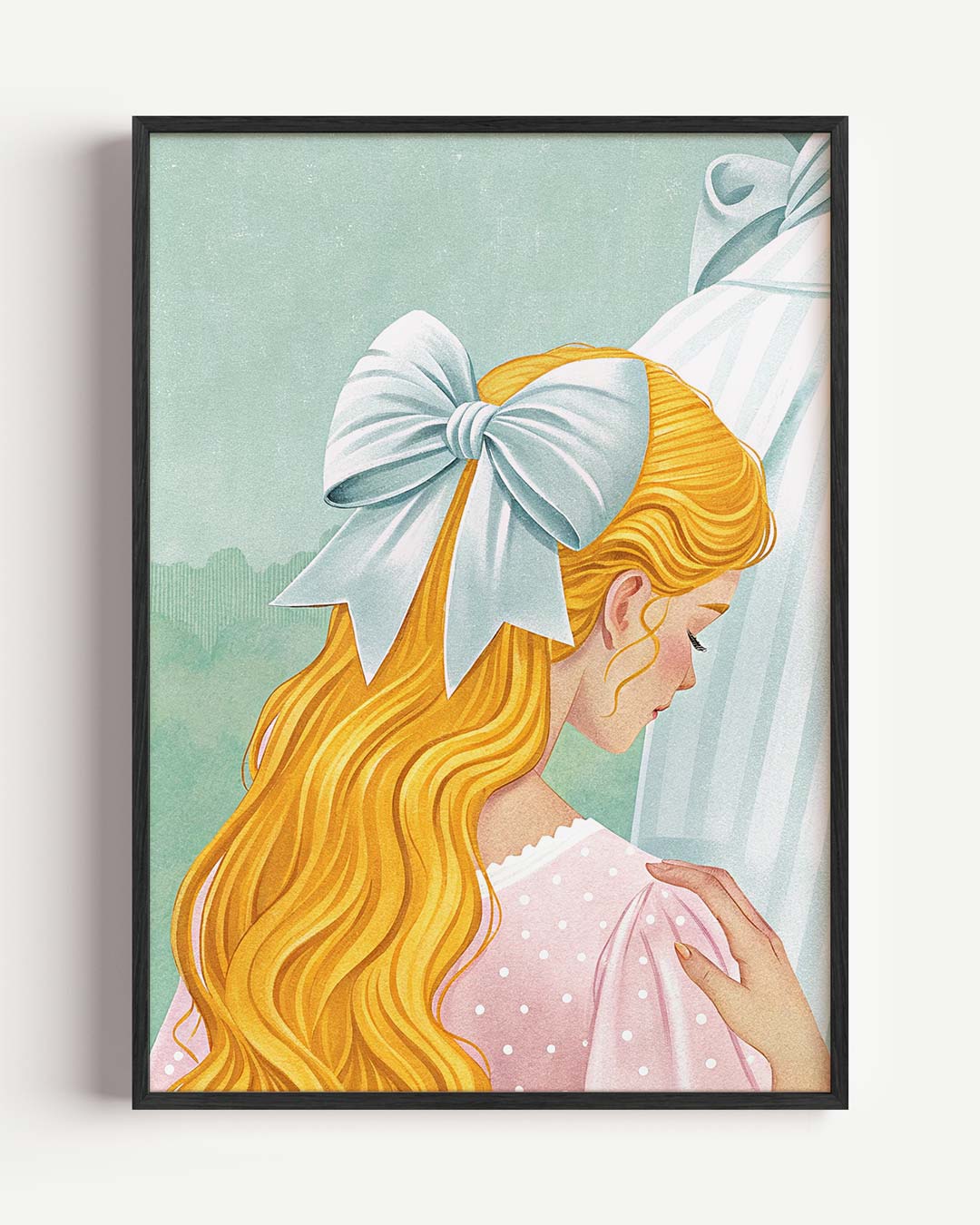 Elegant Vintage Meisje Poster-WallArtistic