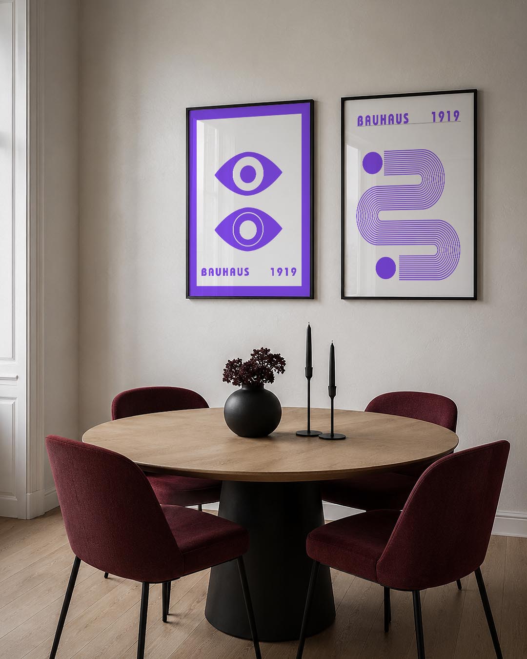 Oogvormen en lijnen Posterset