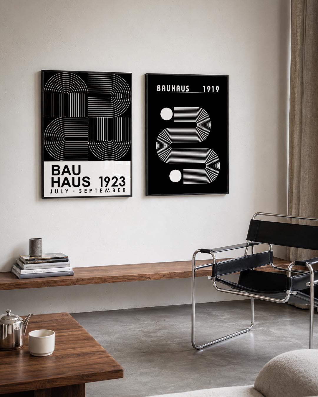 Lijnen en vlakkenspel Posterset