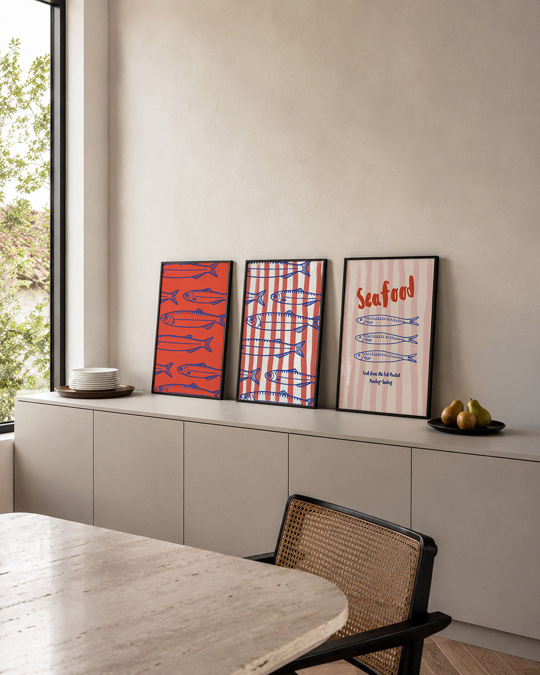 Vissenpatroon Posterset