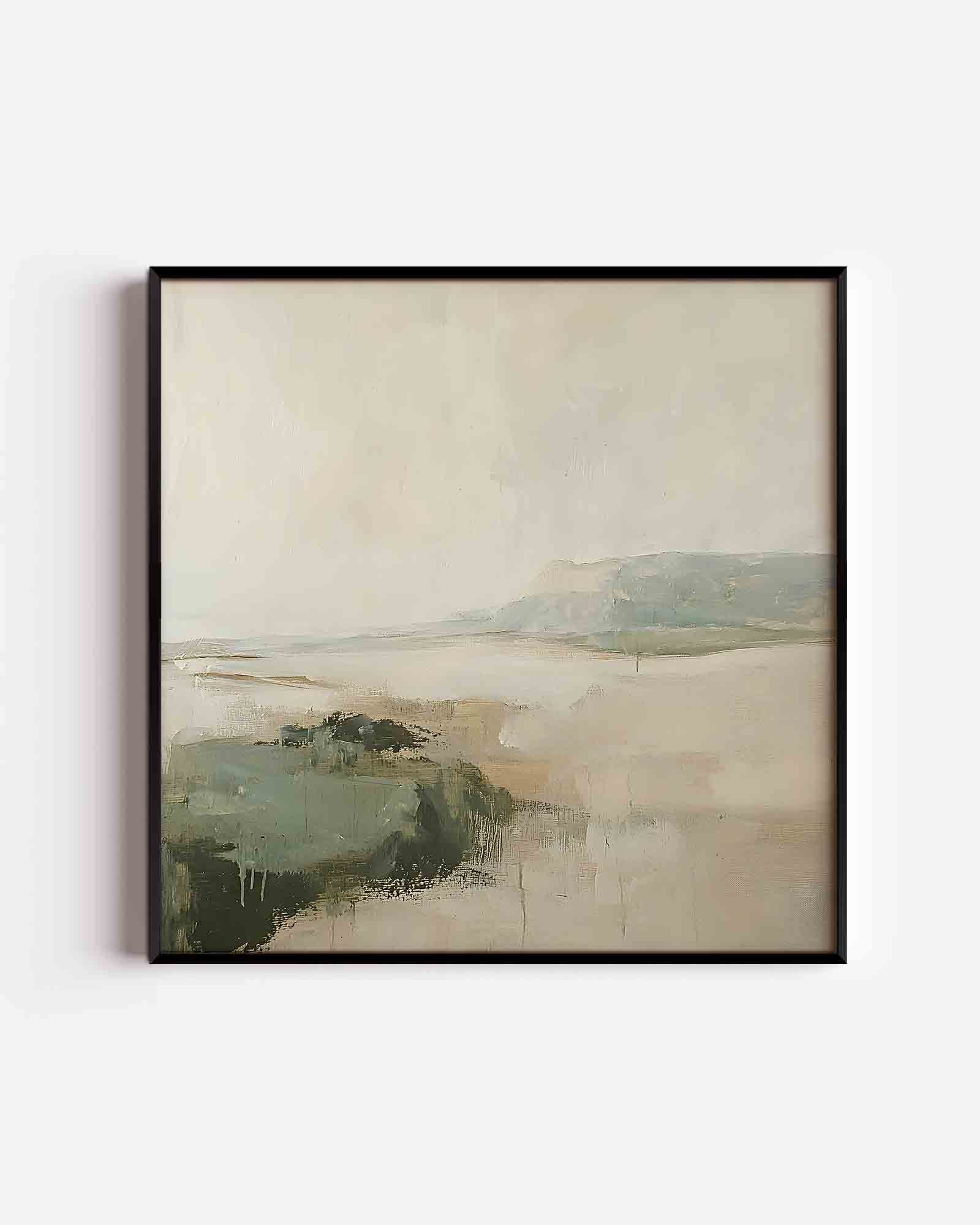 Landschap in zachte tinten Poster