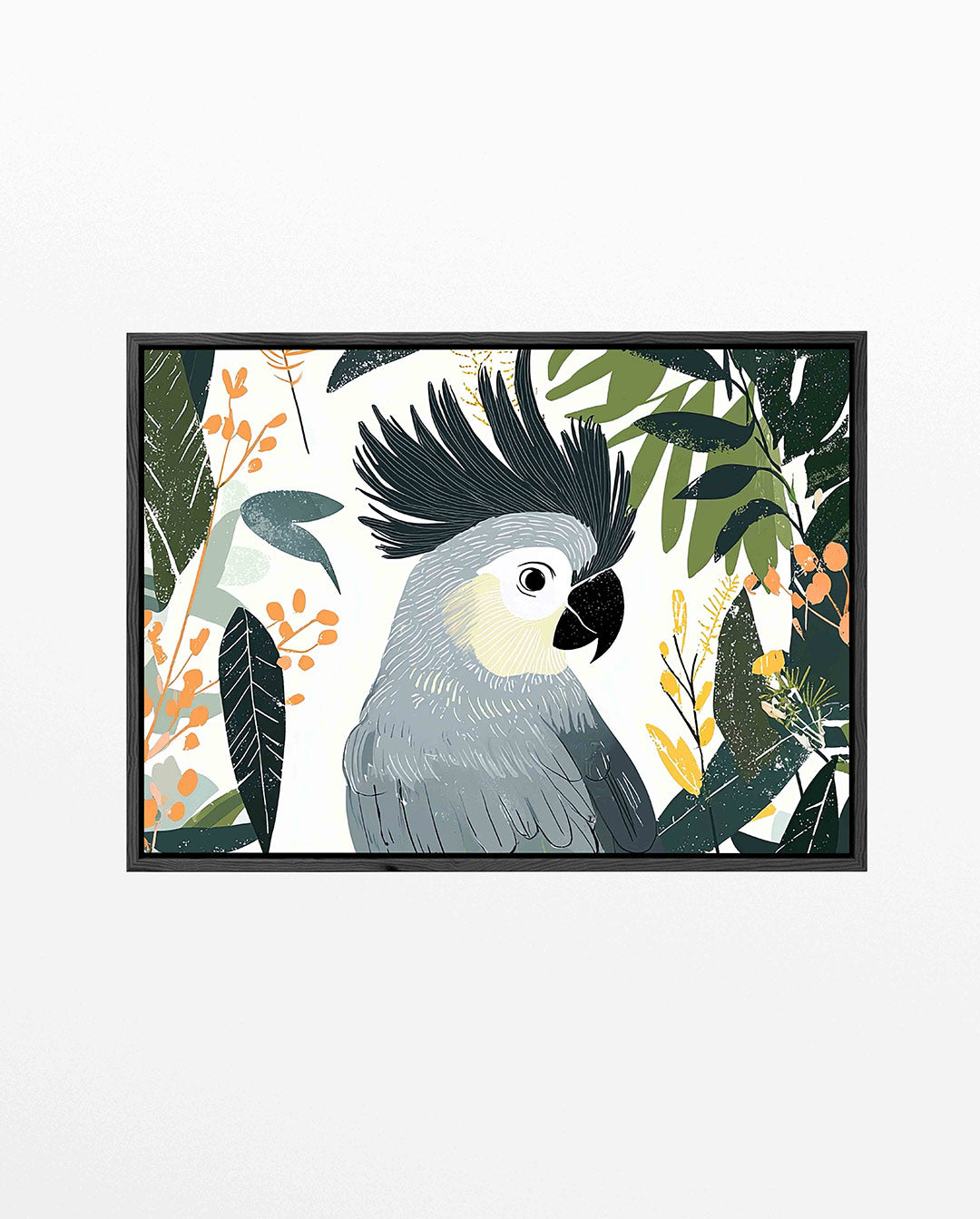 Vrolijke papegaai Kunstwerk