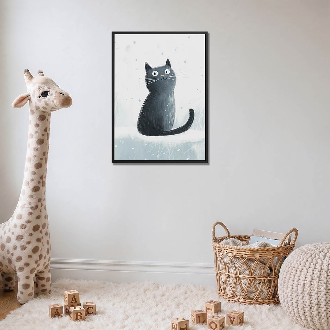 Speelse kat illustratie Kunstwerk
