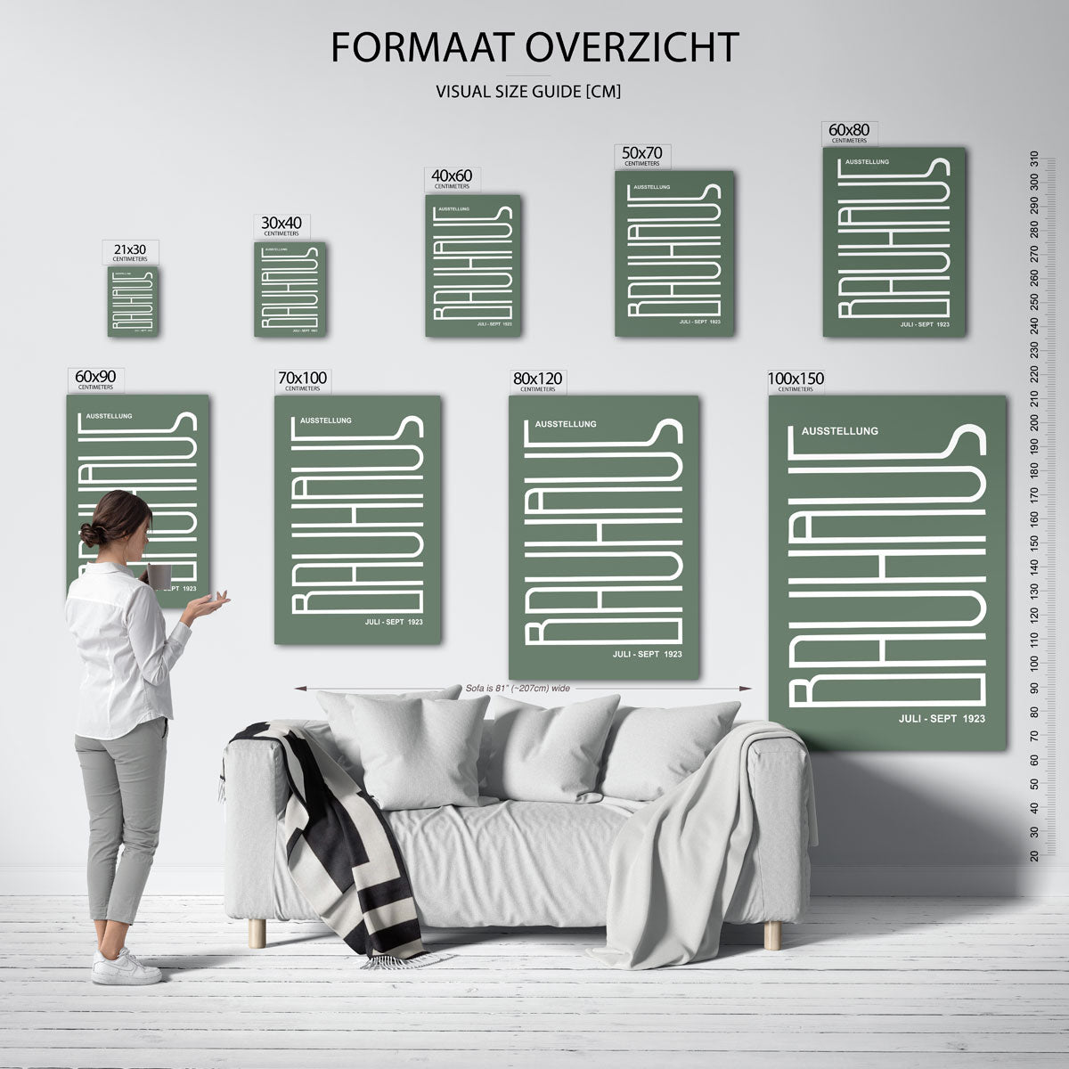 Lijnen en vlakken Poster