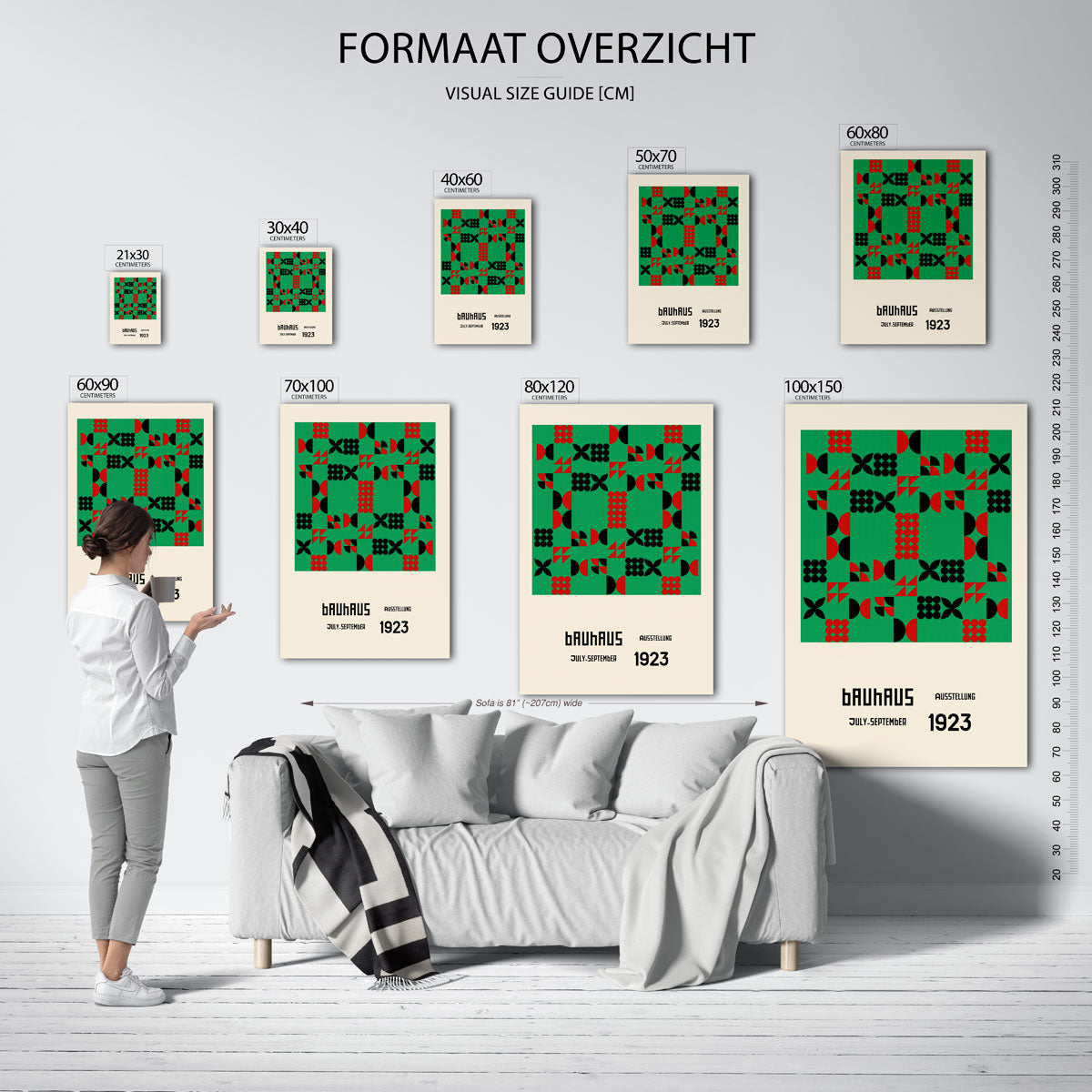 Vormritme en kleur Poster