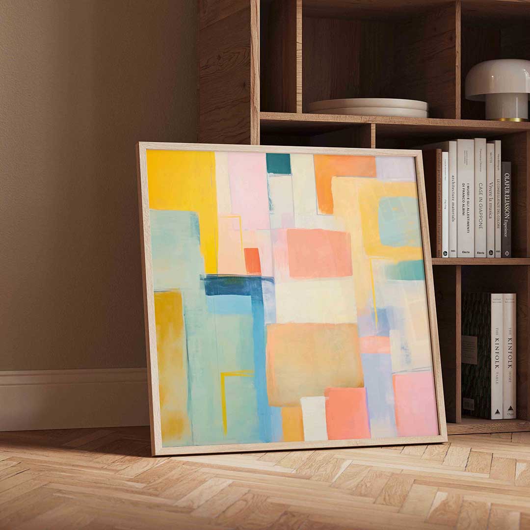 Abstracte rechthoeken Poster