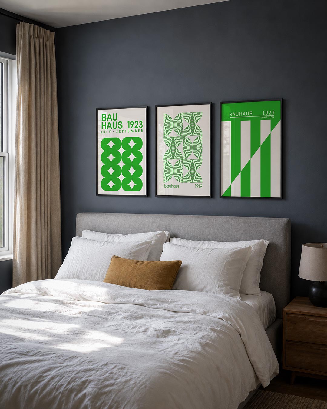 Groene vormpatronen Posterset